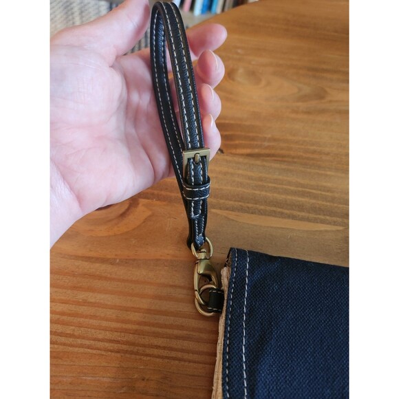 Jason Wu for Target Black Cotton and Woven Clutch Wristlet 11.5" X 8" - Picture 3 of 8